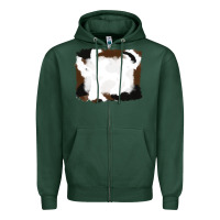 Sports Green cowhide frames background Zipper Hoodie - RanaPortraitStore
