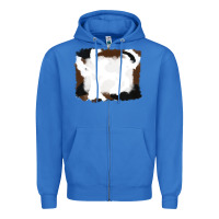 True Royal cowhide frames background Zipper Hoodie - RanaPortraitStore