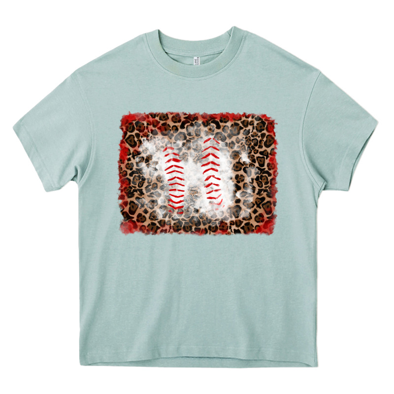 Baseball Leopard Background Heavy Core Tee by RanaPortraitStore | Teevron