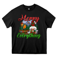Black merry everything Heavy Core Tee - BundleAndBundleShop