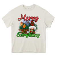 Cream merry everything Heavy Core Tee - BundleAndBundleShop
