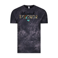 Cloud Black blessed teacher Vintage Tee - CowhideDigitalArt