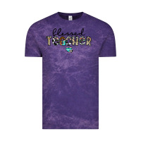 Cloud Purple blessed teacher Vintage Tee - CowhideDigitalArt