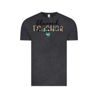 Vintage Black blessed teacher Vintage Tee - CowhideDigitalArt