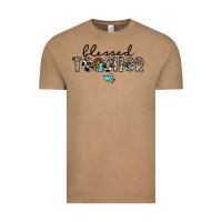 Vintage Coffee blessed teacher Vintage Tee - CowhideDigitalArt