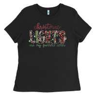 Black Dreaming Wine Christmas Ladies Tee - SublimationCraftShop