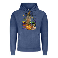 Vintage Denim halloween owl Vintage Hoodie - BarkalooDesign