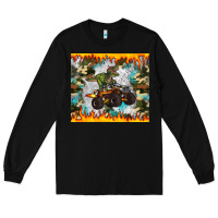 Black monster truck dinosaur t rex tumbler Long Sleeve Tee - Artiststas