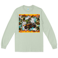 Matcha monster truck dinosaur t rex tumbler Long Sleeve Tee - Artiststas