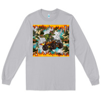 Monster Truck Dinosaur T Rex Tumbler Long Sleeve Tee | Teevron