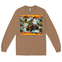 Toasted Coconut monster truck dinosaur t rex tumbler Long Sleeve Tee - Artiststas