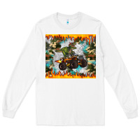 White monster truck dinosaur t rex tumbler Long Sleeve Tee - Artiststas