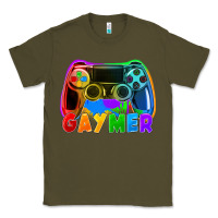 Army Green Gaymer Classic Tee - FaDigitalArtStudio