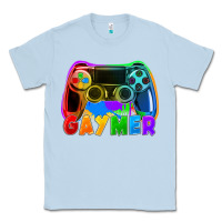 Dusty Blue Gaymer Classic Tee - FaDigitalArtStudio
