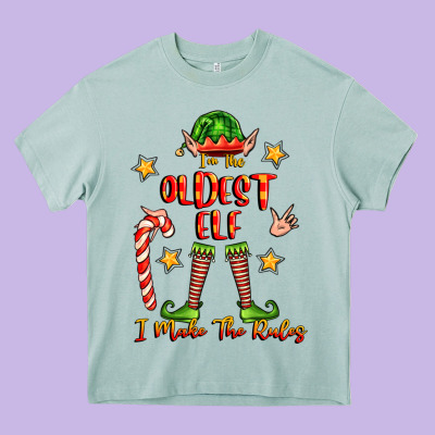 Im The Oldest Elf I Make The Rules Heavy Core Tee Designed By Fadigitalartstudio