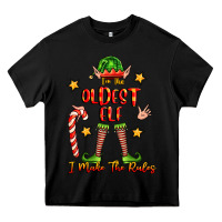 Black im the oldest elf i make the rules Heavy Core Tee - FaDigitalArtStudio