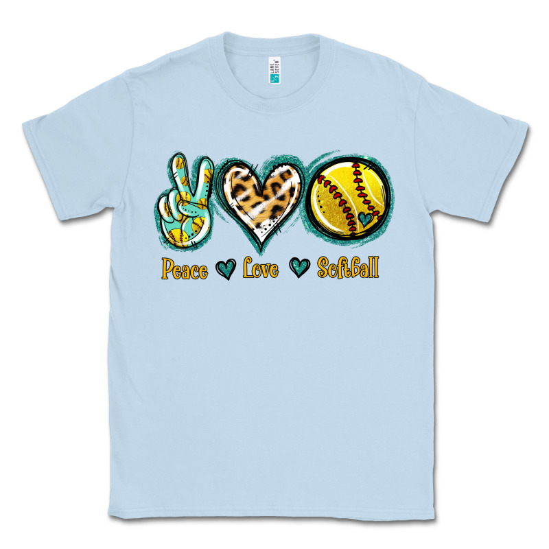 Peace Love Softball Classic Tee by Jasminsmagicworld | Teevron