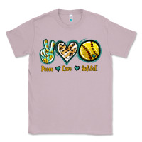 Lilac Peace Love Softball Classic Tee - Jasminsmagicworld