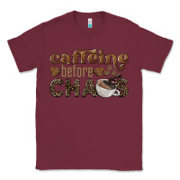 Burgundy caffeine before chaos Classic Tee - BarkalooDesign