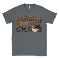 Charcoal Heather caffeine before chaos Classic Tee - BarkalooDesign
