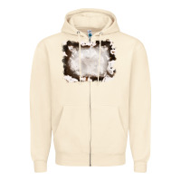 Sandshell cowhide frames background Zipper Hoodie - RanaPortraitStore