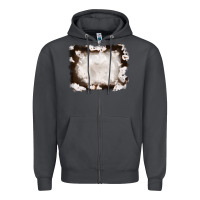 Smoke cowhide frames background Zipper Hoodie - RanaPortraitStore