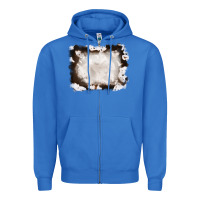 True Royal cowhide frames background Zipper Hoodie - RanaPortraitStore