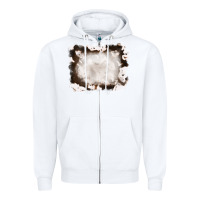 White cowhide frames background Zipper Hoodie - RanaPortraitStore