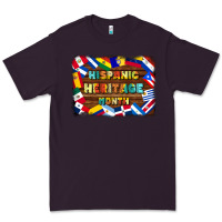 Plum hispanic heritage flags Premium Tee - BundleAndBundleShop