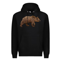 Black bear Premium Hoodie - BarkalooDesign