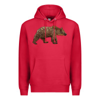 Cardinal bear Premium Hoodie - BarkalooDesign