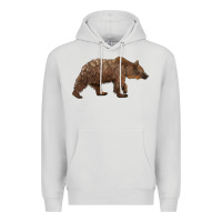 Dove Grey bear Premium Hoodie - BarkalooDesign