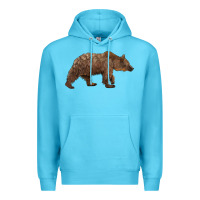 Ocean Blue bear Premium Hoodie - BarkalooDesign