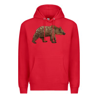 Red bear Premium Hoodie - BarkalooDesign