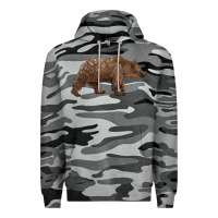 Slate Camo bear Premium Hoodie - BarkalooDesign