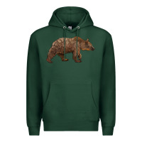 Sports Green bear Premium Hoodie - BarkalooDesign
