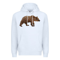 White bear Premium Hoodie - BarkalooDesign