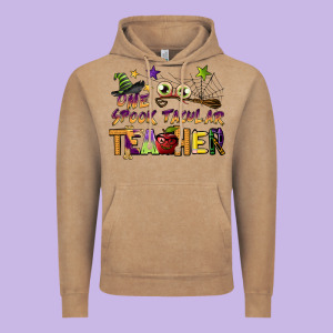 One Spook Tacular Teacher Vintage Hoodie Designed By Barkaloodesign