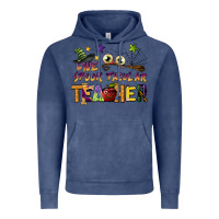 Vintage Denim one spook tacular teacher Vintage Hoodie - BarkalooDesign