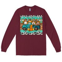 Burgundy western fall truck gnomes tumbler Long Sleeve Tee - Artiststas