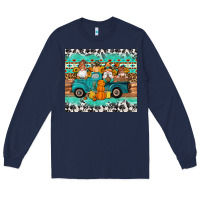 Navy western fall truck gnomes tumbler Long Sleeve Tee - Artiststas