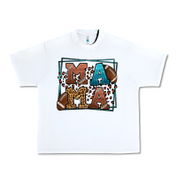 White American Football Mama Mother's Day Urban Heavy Tee - LillyAllenDesigns