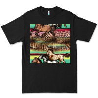 Black horses seamless pattern Premium Tee - BundleAndBundleShop