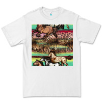 White horses seamless pattern Premium Tee - BundleAndBundleShop