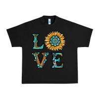 Black sunflower love Urban Heavy Tee - RanaPortraitStore