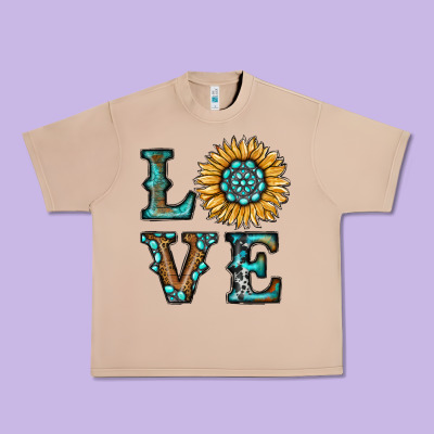 Sunflower Love Urban Heavy Tee Designed By Ranaportraitstore