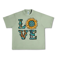 Oil Green sunflower love Urban Heavy Tee - RanaPortraitStore