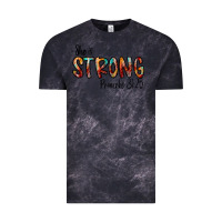 Cloud Black she is strong provebs Vintage Tee - CowhideDigitalArt