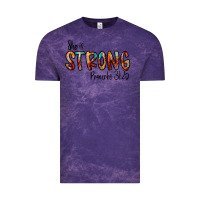 Cloud Purple she is strong provebs Vintage Tee - CowhideDigitalArt