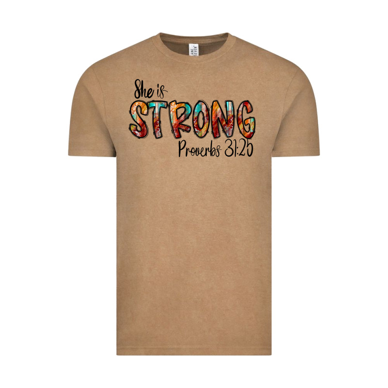 She Is Strong Provebs Vintage Tee by CowhideDigitalArt | Teevron